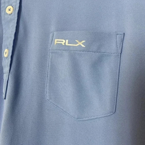 RLX Ralph Lauren Men`s Wicking Performance Golf Polo Shirt Size XL Blue - Picture 2 of 10